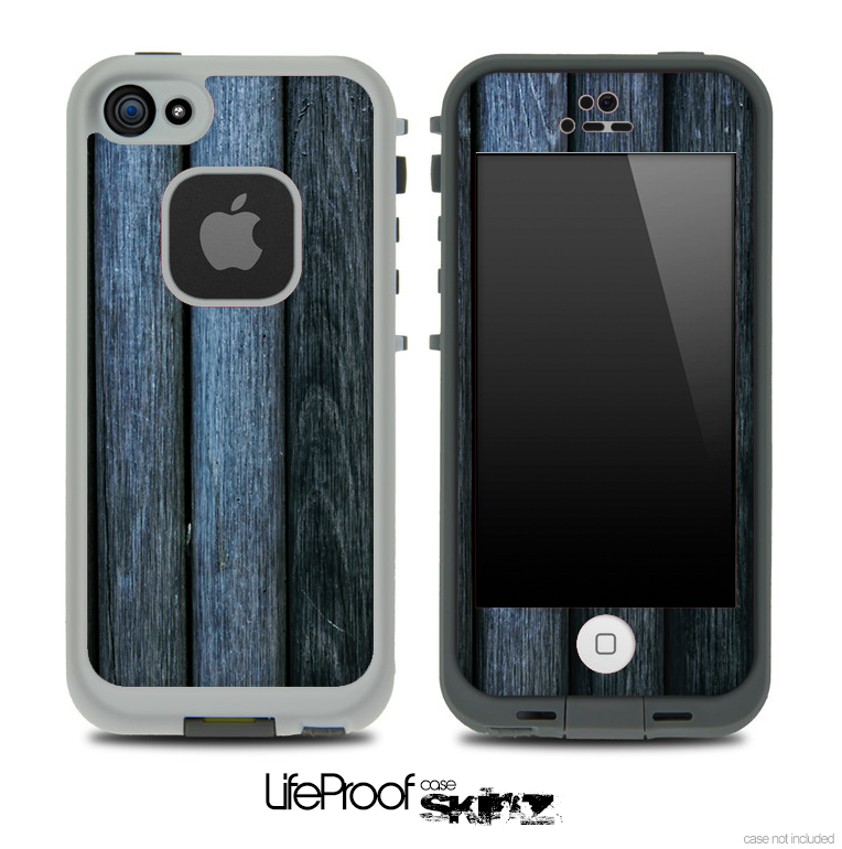 Blue Wood Slats Skin for the iPhone 5 or 4/4s LifeProof Case