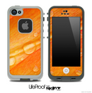 Orange Pedal Droplet Skin for the iPhone 5 or 4/4s LifeProof Case