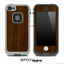 Simple Dark Wood Skin for the iPhone 5 or 4/4s LifeProof Case