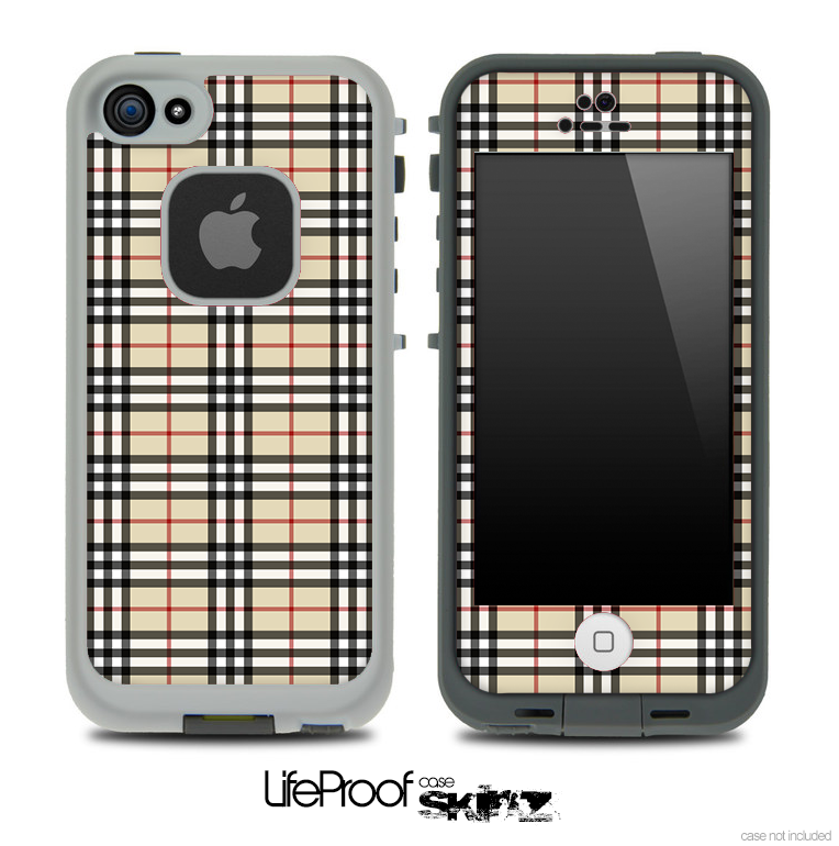 Fancy Plaid Skin for the iPhone 5 or 4/4s LifeProof Case