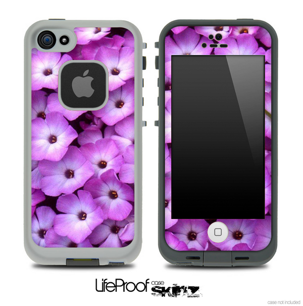 Purple Flowers Skin for the iPhone 5 or 4/4s LifeProof Case