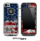 Grunge American Flag Skin for the iPhone 5 or 4/4s LifeProof Case