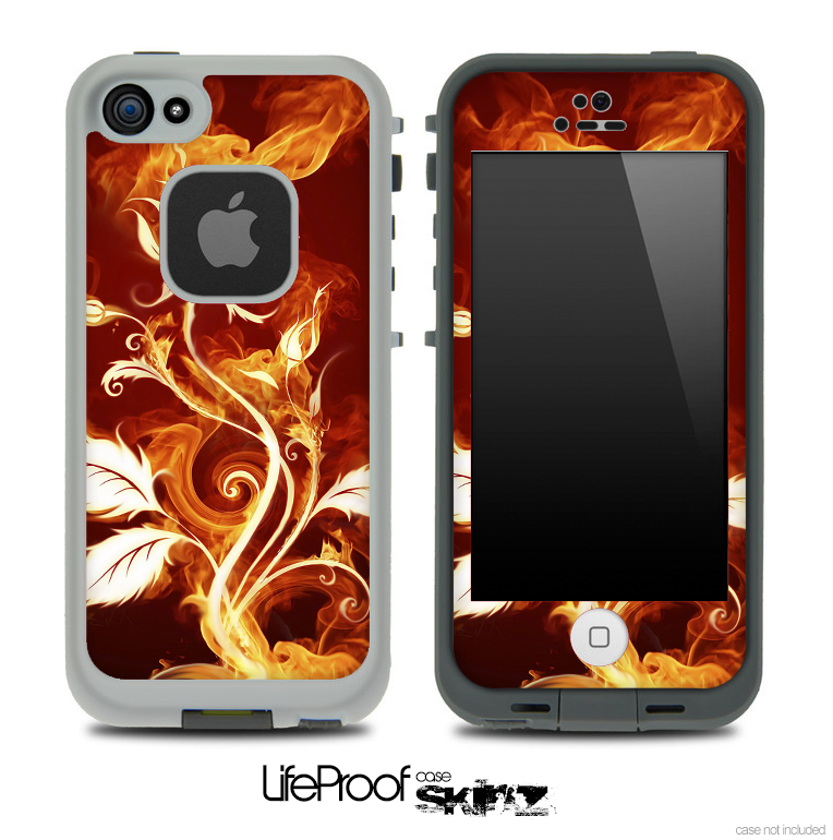 Flower 'N' Flame Skin for the iPhone 5 or 4/4s LifeProof Case