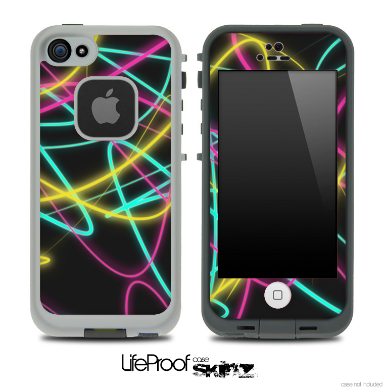 Neon Trails Skin for the iPhone 5 or 4/4s LifeProof Case