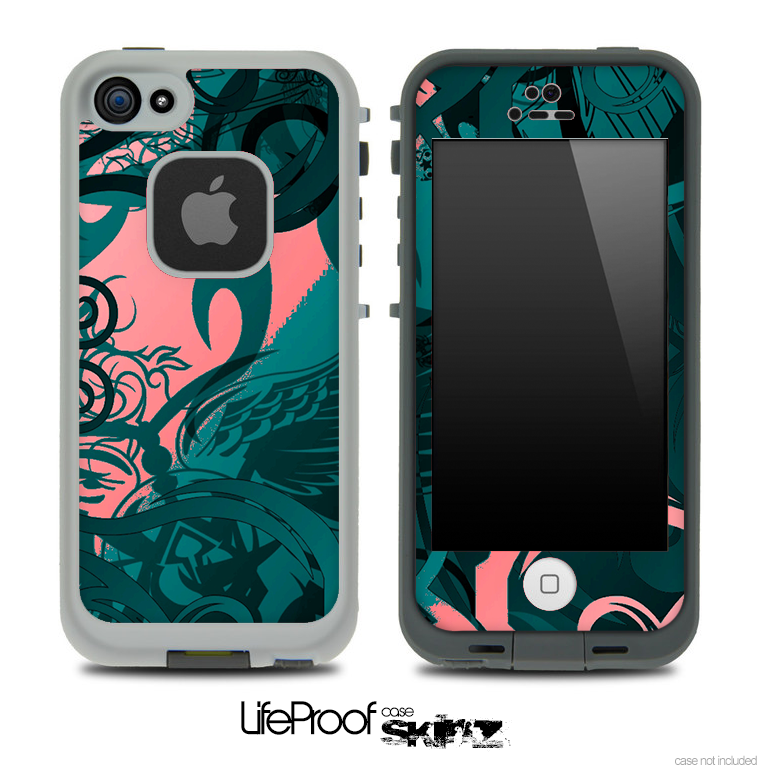 Slightly Pink Tribal Skin for the iPhone 5 or 4/4s LifeProof Case