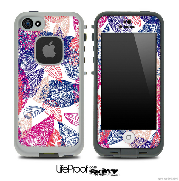 Color Seamless Leaves Skin for the iPhone 5 or 4/4s LifeProof Case