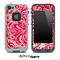 Red Abstract Floral Design Skin for the iPhone 5 or 4/4s LifeProof Case