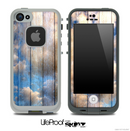 Cloudy Wood Print Skin for the iPhone 5 or 4/4s LifeProof Case