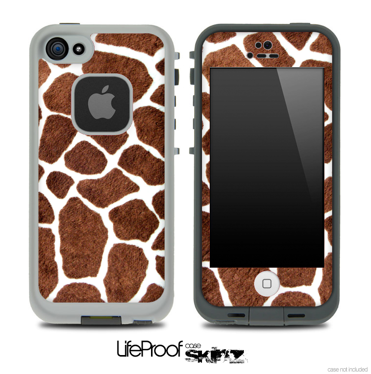 Real Giraffe Print Skin for the iPhone 5 or 4/4s LifeProof Case