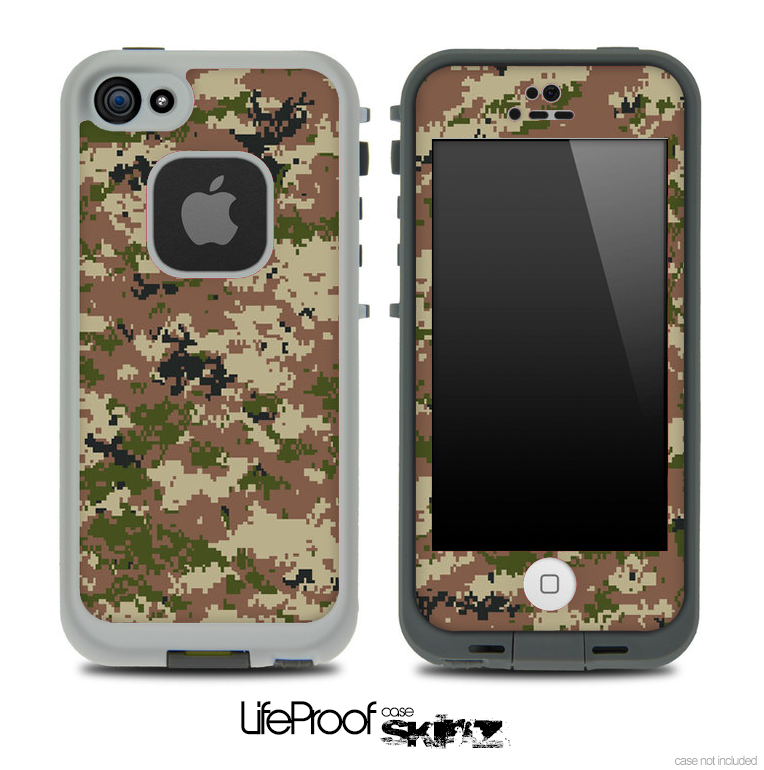 Digital Camo V2 Skin for the iPhone 5 or 4/4s LifeProof Case