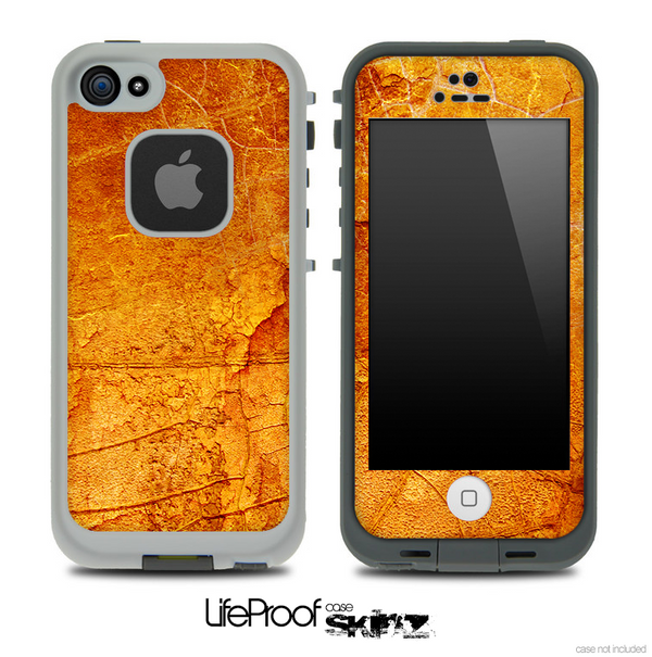 Worn Orange Skin for the iPhone 5 or 4/4s LifeProof Case
