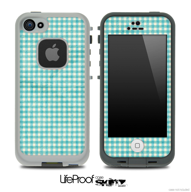 Vintage Green Plaid Skin for the iPhone 5 or 4/4s LifeProof Case