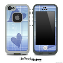 Purple Hearts Skin for the iPhone 5 or 4/4s LifeProof Case