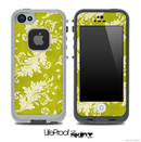 Vintage Gold Floral Skin for the iPhone 5 or 4/4s LifeProof Case
