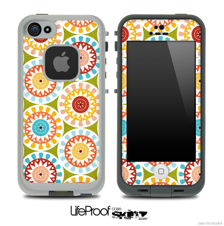 Vintage Circle Pattern Skin for the iPhone 5 or 4/4s LifeProof Case