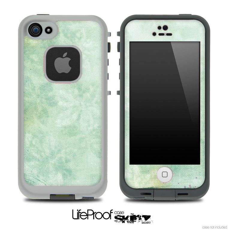 Vintage Subtle Green Leaves Skin for the iPhone 5 or 4/4s LifeProof Case