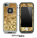 Vintage Gold Pattern Skin for the iPhone 5 or 4/4s LifeProof Case
