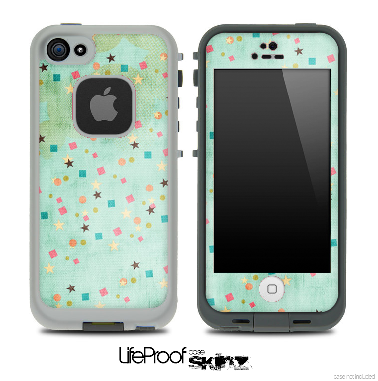 Vintage Green Pattern Skin for the iPhone 5 or 4/4s LifeProof Case