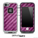 Parallel Pink & Purple Stripes Skin for the iPhone 5 or 4/4s LifeProof Case