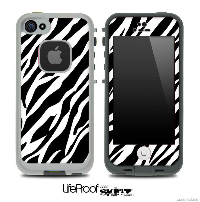 Fancy Zebra Skin for the iPhone 5 or 4/4s LifeProof Case