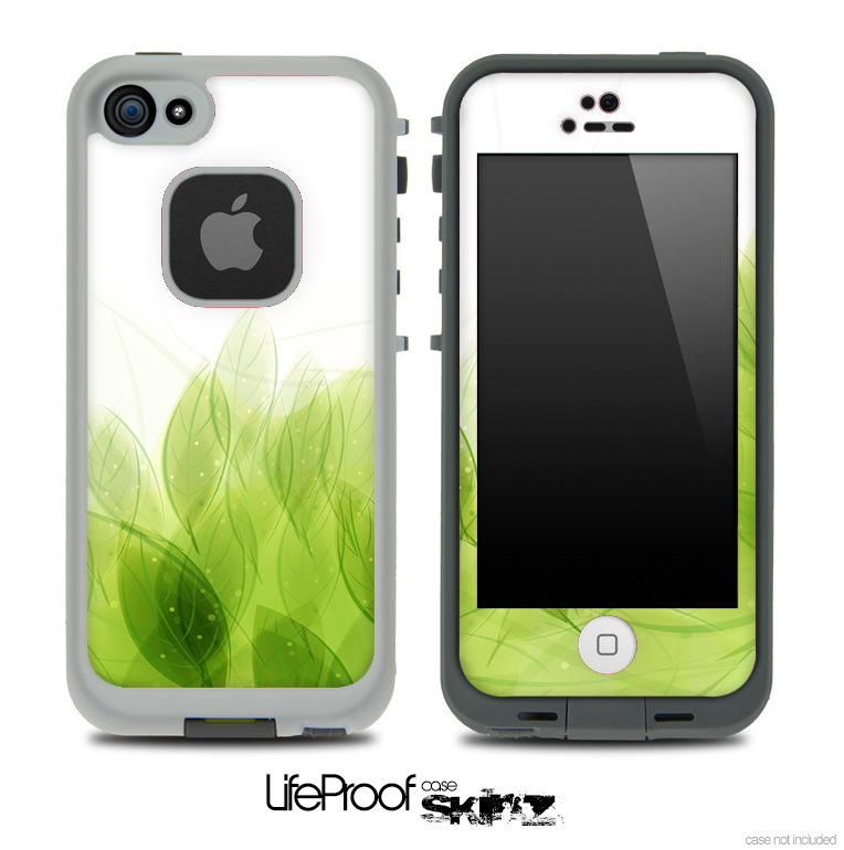 Green Magical Leaves Skin for the iPhone 5 or 4/4s LifeProof Case