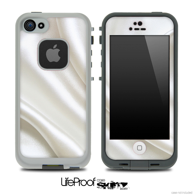 Flowing Silky White Skin for the iPhone 5 or 4/4s LifeProof Case
