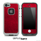 Rich Red Leather Skin for the iPhone 5 or 4/4s LifeProof Case