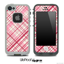 Light Pink Plaid Skin for the iPhone 5 or 4/4s LifeProof Case