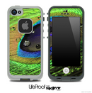Vibrant Peacock Droplet Skin for the iPhone 5 or 4/4s LifeProof Case