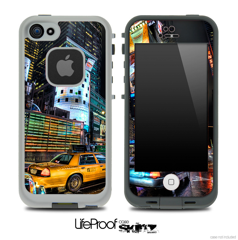 Cartoon Times Square Skin for the iPhone 5 or 4/4s LifeProof Case