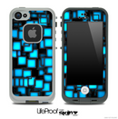 Neon Blue Tiles Skin for the iPhone 5 or 4/4s LifeProof Case
