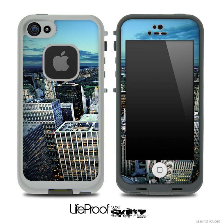 Top City Skyline Skin for the iPhone 5 or 4/4s LifeProof Case