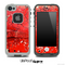 Cracked Red Paint Skin for the iPhone 5 or 4/4s LifeProof Case
