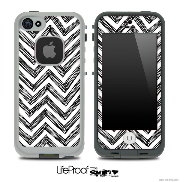 Pencil Zig Zag Skin for the iPhone 5 or 4/4s LifeProof Case