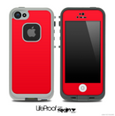 Solid Red Skin for the iPhone 5 or 4/4s LifeProof Case