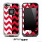 Two Toned Chevron Pattern Red Skin for the iPhone 5 or 4/4s LifeProof Case