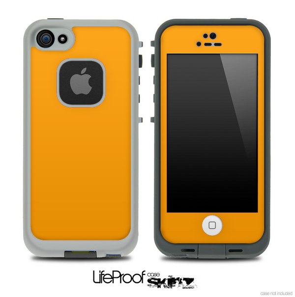 Solid Bright Orange Skin for the iPhone 5 or 4/4s LifeProof Case