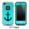 Trendy Blue/Black with Anchor Skin for the iPhone 5 or 4/4s LifeProof Case