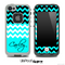 Trendy Blue/White and Black Chevron with Your Name Custom Skin for the iPhone 5 or 4/4s LifeProof Case