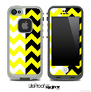 Two Toned Chevron Pattern Yellow Skin for the iPhone 5 or 4/4s LifeProof Case