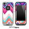 Pink & Blue Vintage V1 Chevron Skin for the iPhone 5 or 4/4s LifeProof Case