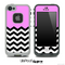 Light Pink Black and White Chevron Pattern V3 Skin for the iPhone 5 or 4/4s LifeProof Case