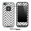 Sketchy Chevron Pattern Black and White Skin for the iPhone 5 or 4/4s LifeProof Case