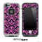 Delicate Pattern Black and Pink Skin for the iPhone 5 or 4/4s LifeProof Case