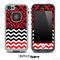 Mirrored Red V2 Chevron Pattern Skin for the iPhone 5 or 4/4s LifeProof Case