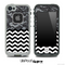 Mixed Blackened Lace and Chevron Pattern Skin for the iPhone 5 or 4/4s LifeProof Case