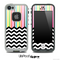 Mixed Neon Bright Striped and Chevron Pattern Skin for the iPhone 5 or 4/4s LifeProof Case