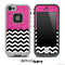 Mixed Pink Sparkled Print and Chevron Pattern Skin for the iPhone 5 or 4/4s LifeProof Case
