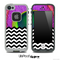 Mixed Neon Peacock and Chevron Pattern Skin for the iPhone 5 or 4/4s LifeProof Case