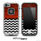 Mixed Rich Red Wood and Chevron Pattern Skin for the iPhone 5 or 4/4s LifeProof Case